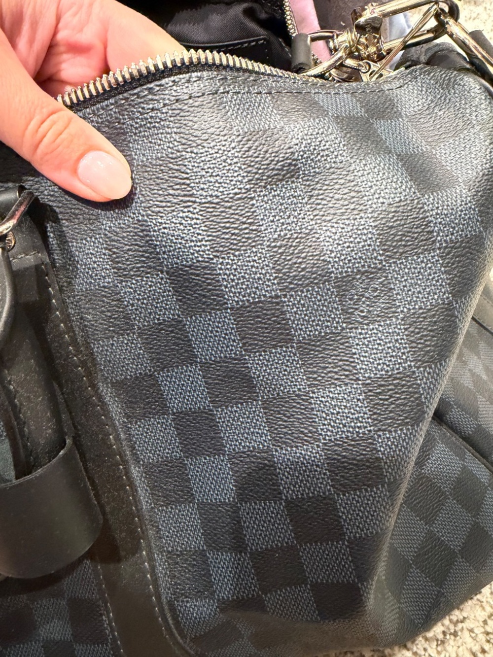 LOUIS VUITTON DAMIER GRAPHITE WEEKENDER BAG NEW - Picture 3 of 4